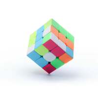 Popsugar Qiyi Warrior 3X3 Stickerless Speed Cube Puzzle Warrior Magic Cube, Kids and Professionals