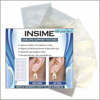 Ear lobe support for earrings (60 Patches)| Ear stickers for heavy earrings | Invisible Earlobe supporter heavy earring | Waterproof Ear tape earrings ear lock sticker | Ear lock supporting patches stick on ear hole