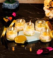 Lemon Grass Yellow Wax (Set of 5) Scented Candles By eCraftIndia