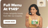 Swiggy NIC Ice creams Full menu ₹149,Good bowl ₹139