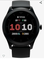 Titan Smart Smartwatch with Stress & Sleep Monitor, SpO2,Women Health Monitor,5 ATM Water Resistance & Upto 14 Days Battery Life 