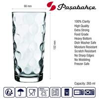 Pasabache Space Tumbler Set, 265ml, 6-Pieces, Transparent