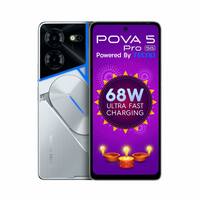 TECNO Pova 5 Pro 5G (Silver Fantasy, 8GB RAM,128GB Storage) [Rs.1000 Coupon + Bank Discount]