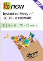 BigBasket BB Now -  Flat Rs.100 off on order above Rs.500