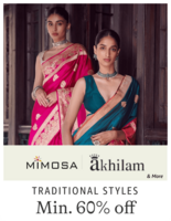 Upto 86% off on Clothing: BIBA, Max, Aurelia and more.