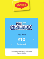 Paytm Maggi -  Claim free ₹10 Paytm cashback
