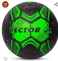 Limited-time deal: Vector X Street Soccer Rubber Moulded Football Size-5 (Green, Black)
