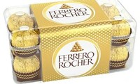 Ferrero Rocher, Exquisite Hazelnut and Milk Chocolate Premium Gift Box, 16 pieces (200 g) 