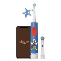 Lifelong Electric Toothbrush with Free Clove Dental Health Plan for Kids (3+ Years) with Animated sticker for Designing your Toothbrush | 2 Extra Soft Brush Heads|2 min Smart Timer|Rotary Toothbrush Electric Toothbrush