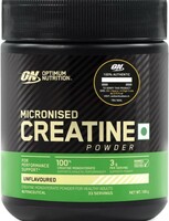 [50 coupon] Optimum Nutrition (ON) Micronized Creatine Powder - 100 Gram, 33 Serves, 3g of 100% Creatine Monohydrate per serve, Supports Athletic Performance & Power, Unflavored