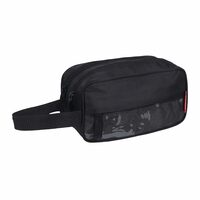 SaleOn Large Size Pencil Case Holder 3 Zipper Stationery Case Pen Holder Cases Pen Bag Pencil Bag Big Size (Blue) (Black)