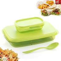 LEAWALL Unbreakable Plastic Lunch Box