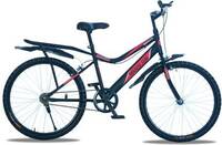 Rafels Modern Cycle/Bicycle With Inbuilt Carrier 24 T Road Cycle (Single Speed, Black)