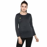 Nivia 5085 Polyester Hydra 9 T-Shirt, S (Dark Grey)