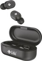 U&i My Dots Series True Wireless Earbuds with 20 Hours Battery Backup and Mic Bluetooth Headset  (Black, True Wireless)