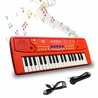 ToyMagic Kids Keyboard with 37 Keys & Microphone|Electronic Piano Made in India