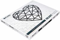 EWA Eco-Wood-Art Laser Cut Wall Decor 3D Wooden Puzzle for Interior Decoration - Heart - Wall Decal, Gift Articles Wall hangings Handmade Wall Decor DIY Kit for Self-Assembly Wooden Cutout for Craft