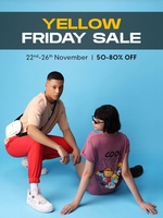Bewakoof Yellow Friday Sale: Get 50-80% Off - B1G1 Free, Flash Sale & More + 15% Cashback (Till 26 Nov.)