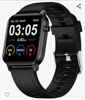 Maxima Max Pro X2 1.4" Full Touch Screen Black Smart Watch 