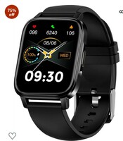 Maxima Max Pro X5 Smartwatch-Premium Ultra Slim 1.7” HD Display with 15 Days Battery Life,IP68 Resistance,60+ Watch Faces,Sleep&SpO2 Monitoring,Social Media alerts, Multiple Exercise Modes(Jet Black) 