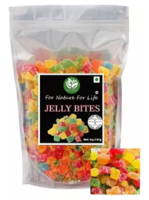 go vegan Jelly Bites - 250gm | Sugar Coated Jelly Candy fruit flavors Jelly Candy  (250 g)
