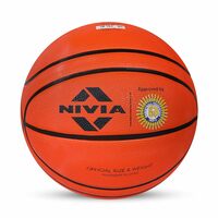 Nivia True Orange Rubber Basketball ( Size: 7, Color : Orange, Ideal for : Training/Match )