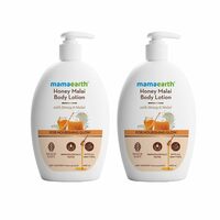 Mamaearth Honey Malai Body Lotion with Honey & Malai for Nourishing Glow - 400 ml (Pack of 2)