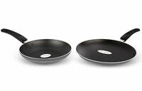 Greenchef Duo Pack ( Grey ) Cookware Set, Fry Pan and Flat Tawa