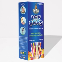 Skippi Natural Ice Popsicles - Pack of 12 Fruit & Ice Bars (6 Flavours)