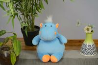 Furrendz Happy Hippo 10" Plush|Animal Character Soft Toy-Hippo|Furry Plush|Soft & Anti Allergic Fabric|Safe For Kids|Role PlayToy|Easy To Wash|Best Birthday & Return Gift for Kids 1 Yrs+|Made In India