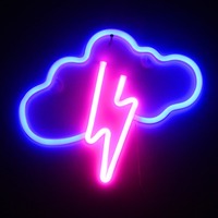 Banggood: Thunderstorm Shape LED Neon Light Battery Box USB Dual Powered Lightnings Shape Light 