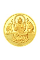 Sri Jagdamba Pearls Goddess Laxmi 22k (916) 0.5gm Gold Coin Sri Jagdamba Pearls