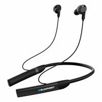 Blaupunkt Newly Launched BE100 Xtreme Ultra-Long Playtime Wireless Bluetooth Neckband I Real Time Monitoring I Turbo Volt Charging with Magnetic Eartips (Black)