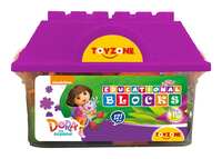 Toyzone Dora Educational Hut Blocks 121 Pcs -81043 | Blocks Game | Educational Blocks | Hut Pack | Educational Toy for Kids | Smart Activity Fun and Learning Blocks | Colorful Blocks for boys & girls | Dora Block Puzzl