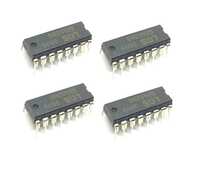  INVENTO 4Pcs 4020 IC CD4020BE Binary Ripple Counter, 24 MHz, 1 Gate, 1 Input, 3 V to 18 V, DIP-16 