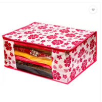 Ankit International Clothes Cover Non-Woven Saree Cover Maroon with Bathing Loofah Multi (Saree Cover 6 +1 Loofah) SCL267  (Pink)