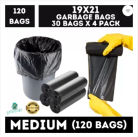 GARBEX Plastic Dustbin  (Black)
