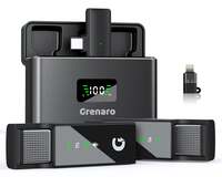 GRENARO P10 Wireless Microphone with Charging Case, Noise Reduction Wireless Mic for YouTube, Lapel Mic for Android/iOS System [Apply ₹100 Off Coupon]
