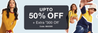 Max - Upto 50% Off + Extra 300 Off via Code