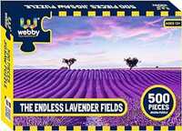 Webby The Endless Lavender Fields Jigsaw Puzzle, 500 Pieces