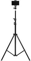 NAFA Lightweight & Portable 7 Feet Long Tripod Stand with Adjustable Clip Holder Tripod, Tripod Clamp  (Black, Supports Up to 2000 g)