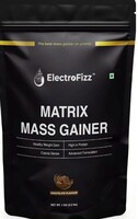 [300 Coupon] ElectroFizz Matrix Mass Gainer | Weight Gainer with 25+ Essential Vitamins & Minerals, 3gm Creatine, 12gm Protein, 69gm Carbs and 365 Calories -1kg, 30 Servings (Chocolate)