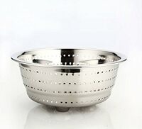 Embassy Stainless Steel Colander/Strainer/Hole Bowl, Size 1, Diameter - 16 cms