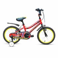 VECTOR 91 Justice League 16T Single Speed Kids Cycles (Red & Yellow, Ideal for: 4 to 6 Years Unisex) Frame: 9.7 Inches