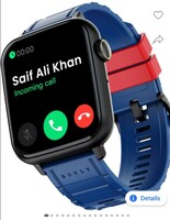 Boult Drift 2 BT calling, 1.85 HD Screen, Working Crown, Sturdy Metallic Frame, SpO2 Smartwatch