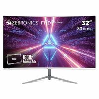 ZEBRONICS Gaming AC32FHD LED Curved 165Hz 80cm (32") 1920x1080 Pixels FHD Resolution Monitor,Black