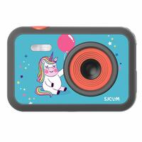 Powerpak SJCAM FunCam 2" LCD HD Digital Action Camera Cartoon Print with in-Built Games for Children & Adult Kids (FunCam Unicorn) Multicolor