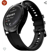 HAMMER Pulse Ace Plus Round dial Bluetooth Calling Smartwatch with 1.28" Display, 240 * 240 px, 500 nits, Spo2, Heart Rate, Find My Phone, Rotating Crown (Black) 