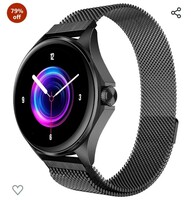 beatXP Nuke 1.32” Super AMOLED Display Bluetooth Calling Smart Watch, 466 * 466px, Metal Body, 500 Nits, 60Hz Refresh Rate, 100+ Sports Modes, 24/7 Health Tracking, IP67 (Black) 