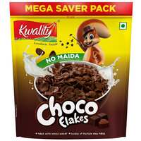 Kwality Choco Flakes - Made with Whole Wheat, Zero% Maida, Source of Protein and Fibre, Richness of Chocolate 1Kg [Pack of 1]